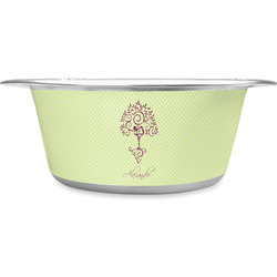 Yoga Tree Stainless Steel Dog Bowl - Medium (Personalized)