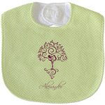 Yoga Tree Velour Baby Bib w/ Name or Text