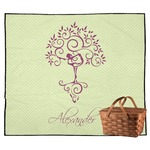 Yoga Tree Outdoor Picnic Blanket (Personalized)