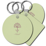 Yoga Tree Plastic Keychain (Personalized)