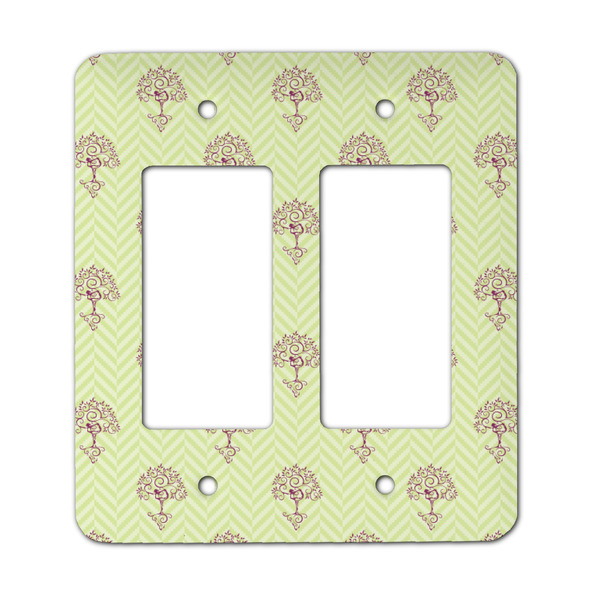 Custom Yoga Tree Rocker Style Light Switch Cover - Two Switch