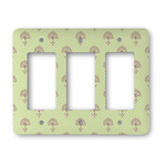 Yoga Tree Rocker Style Light Switch Cover - Three Switch