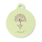 Yoga Tree Round Pet Tag