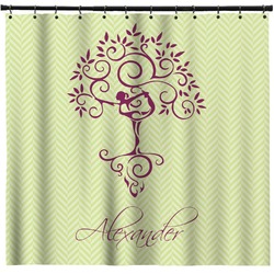 Yoga Tree Shower Curtain - 71" x 74" (Personalized)