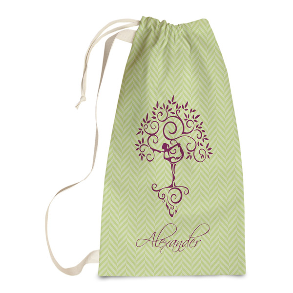 Custom Yoga Tree Laundry Bags - Small (Personalized)