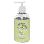 Yoga Tree Plastic Soap / Lotion Dispenser (8 oz - Small - White) (Personalized)