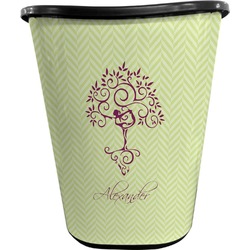 Yoga Tree Waste Basket - Double Sided (Black) (Personalized)