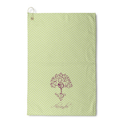 Yoga Tree Waffle Weave Golf Towel (Personalized)