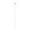 Yoga Tree White Plastic 4" Food Pick - Round - Single Pick