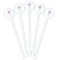 Yoga Tree White Plastic 5.5" Stir Stick - Fan View