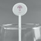 Yoga Tree White Plastic 5.5" Stir Stick - Round - Main