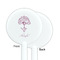 Yoga Tree White Plastic 5.5" Stir Stick - Single Sided - Round - Front & Back