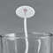 Yoga Tree White Plastic 7" Stir Stick - Oval - Main