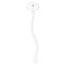 Yoga Tree White Plastic 7" Stir Stick - Oval - Single Stick