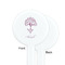 Yoga Tree White Plastic 7" Stir Stick - Single Sided - Round - Front & Back