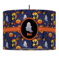 Halloween Night 16" Drum Pendant Lamp - Fabric (Personalized)