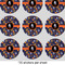 Halloween Night 2" Multipurpose Round Labels - Sheet