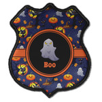 Halloween Night Iron On Shield Patch C w/ Name or Text