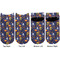 Halloween Night Adult Ankle Socks - Double Pair - Front and Back - Apvl