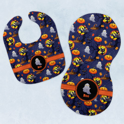 Halloween Night Baby Bib & Burp Set w/ Name or Text