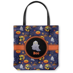 Halloween Night Canvas Tote Bag - Large - 18"x18" (Personalized)
