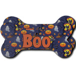 Halloween Night Ceramic Dog Ornament - Front & Back w/ Name or Text