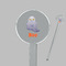 Halloween Night Clear Plastic 7" Stir Stick - Round - Closeup