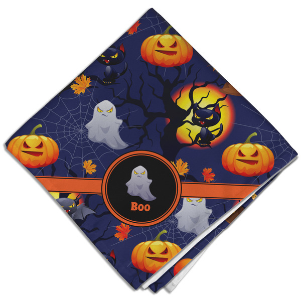 Custom Halloween Night Cloth Dinner Napkin - Single w/ Name or Text