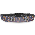 Halloween Night Deluxe Dog Collar - Large (13" to 21") (Personalized)