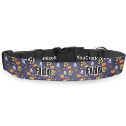 Halloween Night Deluxe Dog Collar - Toy (6" to 8.5") (Personalized)