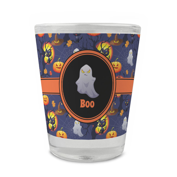 Custom Halloween Night Glass Shot Glass - 1.5 oz - Single (Personalized)