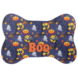 Halloween Night Bone Shaped Dog Food Mat (Large) (Personalized)