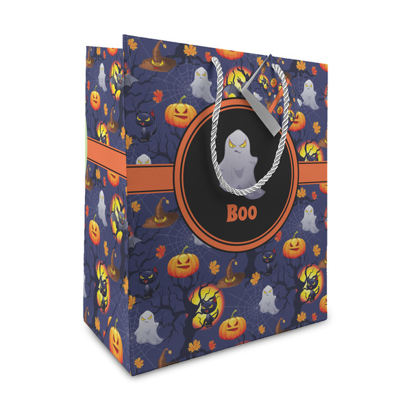 Custom Halloween Night Medium Gift Bag (Personalized)