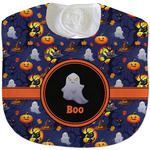 Halloween Night Velour Baby Bib w/ Name or Text