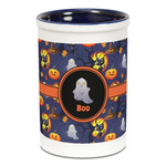 Halloween Night Ceramic Pencil Holders - Blue