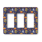 Halloween Night Rocker Style Light Switch Cover - Three Switch