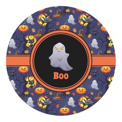 Halloween Night Round Decal - Small (Personalized)