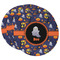 Halloween Night Round Paper Coaster - Main