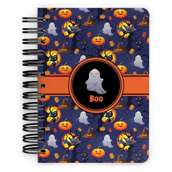 Custom Halloween Night Spiral Notebook - 5x7 w/ Name or Text