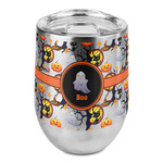 Halloween Night Stemless Wine Tumbler - Full Print (Personalized)