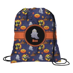 Halloween Night Drawstring Backpack - Large (Personalized)