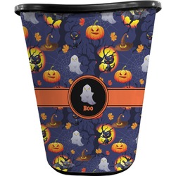 Halloween Night Waste Basket - Double Sided (Black) (Personalized)