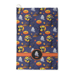 Halloween Night Waffle Weave Golf Towel (Personalized)