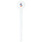 Halloween Night White Plastic 7" Stir Stick - Round - Single Stick