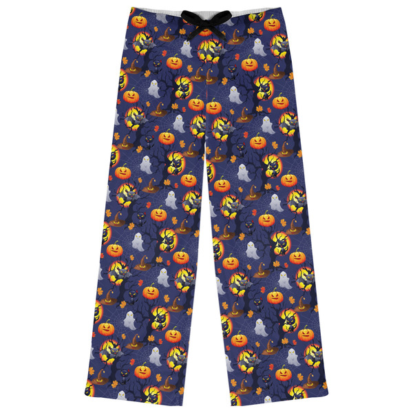 Custom Halloween Night Womens Pajama Pants - XS