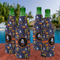 Halloween Night Zipper Bottle Cooler - Set of 4 - LIFESTYLE