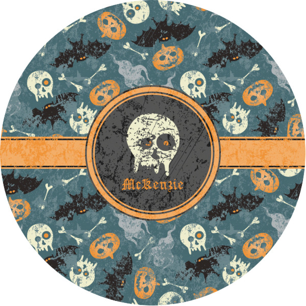 Custom Vintage / Grunge Halloween Multipurpose Round Labels - 1" (Personalized)