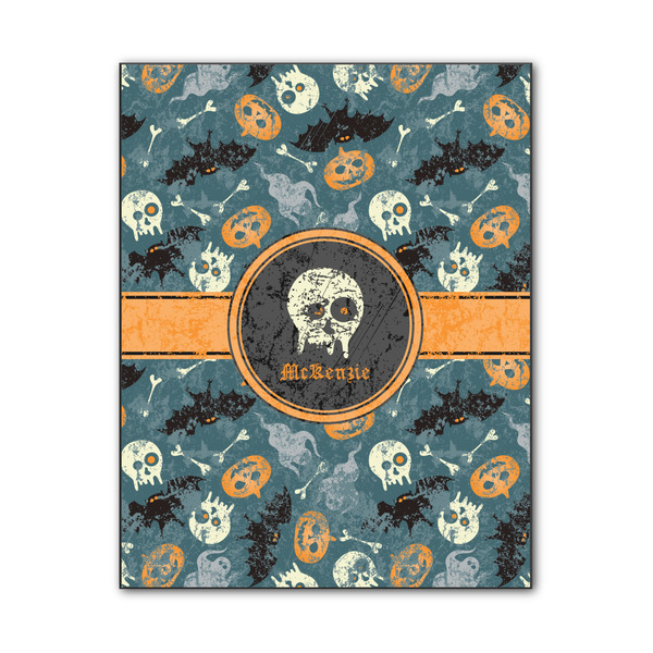 Custom Vintage / Grunge Halloween Wood Print - 11x14 (Personalized)