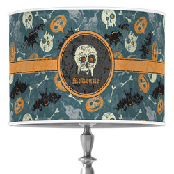 Vintage / Grunge Halloween Drum Lamp Shade (Personalized)