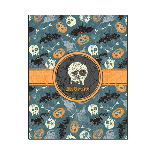 Custom Vintage / Grunge Halloween Wood Print - 16x20 (Personalized)